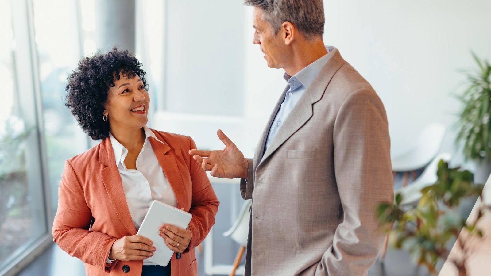 Sales team at a business conference