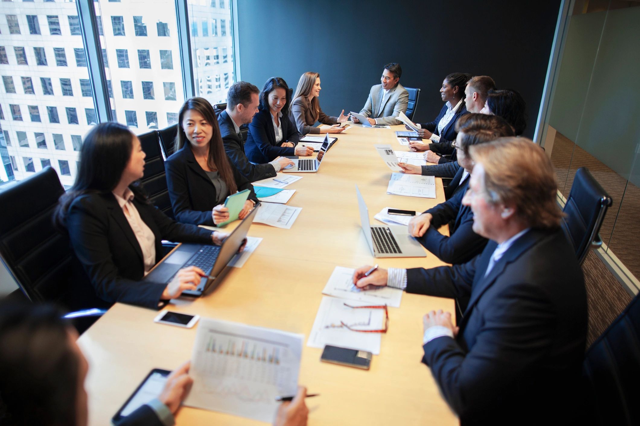 Sales team at a business conference